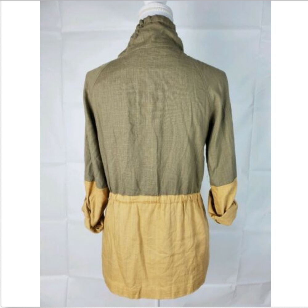 Blu Pepper Sz Small S Womans Jacket Linen Blend - Picture 4 of 7